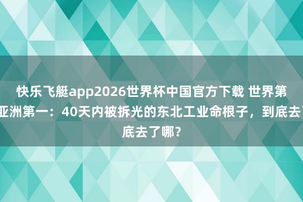 快乐飞艇app2026世界杯中国官方下载 世界第四、亚洲第一：40天内被拆光的东北工业命根子，到底去了哪？