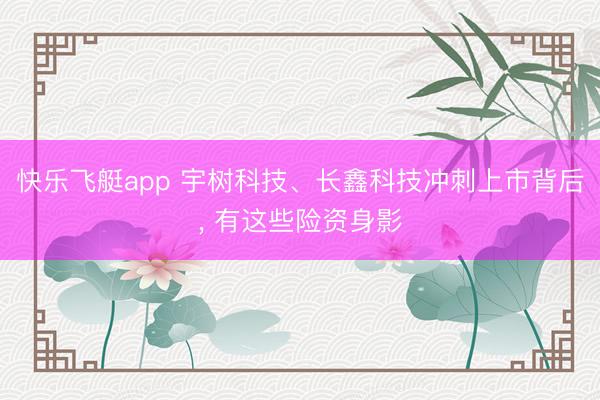 快乐飞艇app 宇树科技、长鑫科技冲刺上市背后， 有这些险资身影